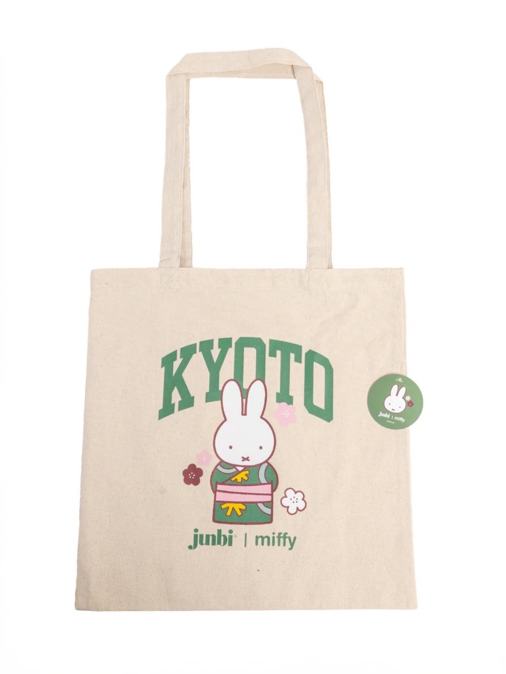 Junbi x Miffy Kyoto Tote Bag Kawaii Sakura Limited Edition Canvas Bag